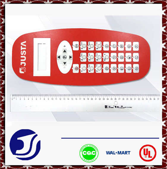 廈門(mén)廠(chǎng)家供應(yīng)數(shù)字電視遙控器銘板 電子按鍵銘板 PVC遙控器面貼